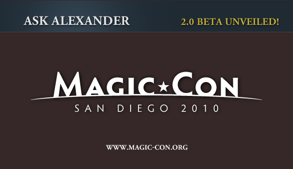 Alexander 2.0 Beta to be Unveiled at Magic-Con!