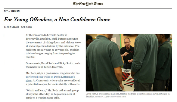 Hocus Pocus Project in The New York Times!