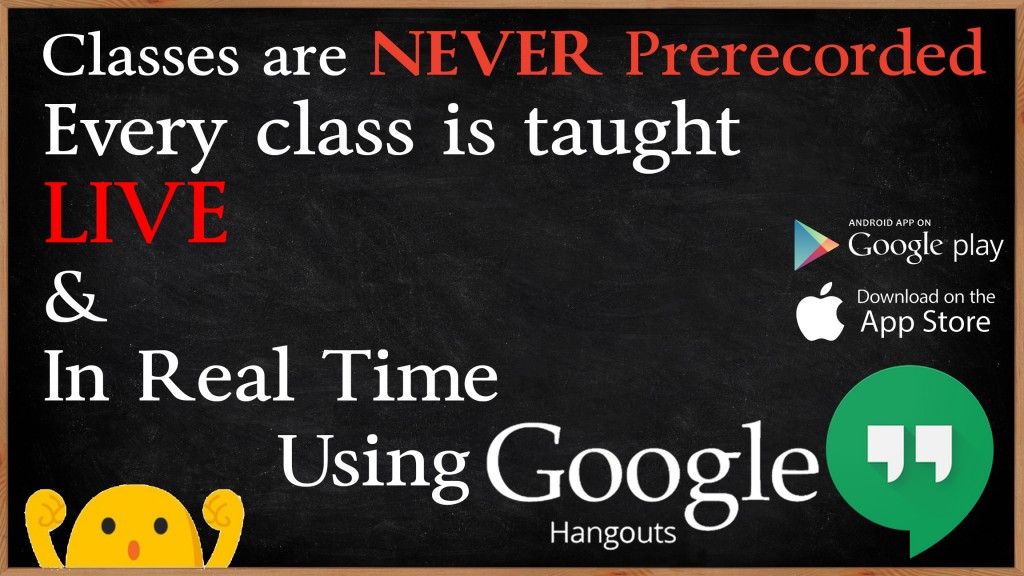 classes are never prerecorded
